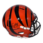 Evan McPherson Autographed Cincinnati Bengals Riddell Full Size Speed Replica Helmet with "Money Mac" Inscription- Fanatics