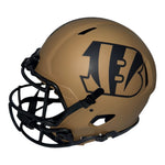 Sam Hubbard Autographed Cincinnati Bengals Riddell Brown Salute to Service Full Size Authentic Helmet with "Moeller-OSU-Bengals" Inscription- Beckett