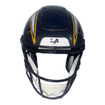 Ladd McConkey Autographed Los Angeles Chargers Riddell Full Size Navy Speedflex Helmet- Beckett