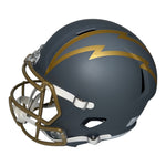 Ladd McConkey Autographed Los Angeles Chargers Riddell Slate Full Size Replica Helmet- Beckett