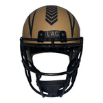 Ladd McConkey Autographed Los Angeles Chargers Riddell Brown Salute to Service Full Size Replica Helmet- Beckett