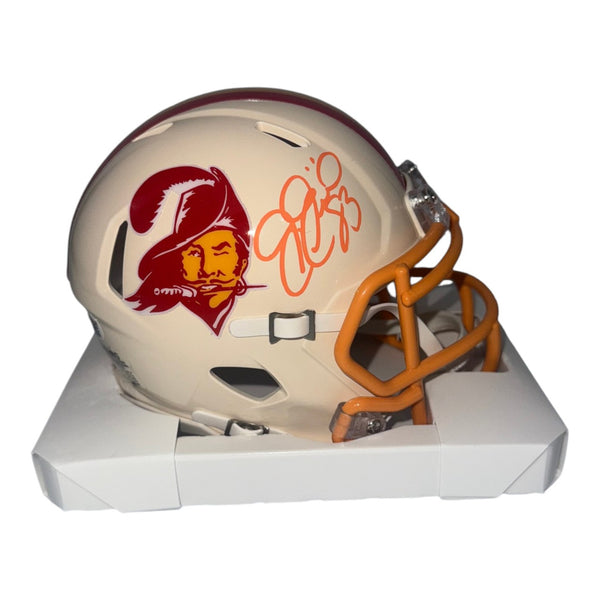 Joe Jurevicius Autographed Tampa Bay Buccaneers Riddell Retro Mini Helmet - JSA