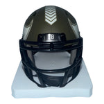 Joe Jurevicius Autographed Tampa Bay Buccaneers Riddell Green Salute to Service Mini Helmet - JSA