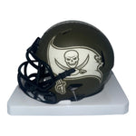 Joe Jurevicius Autographed Tampa Bay Buccaneers Riddell Green Salute to Service Mini Helmet - JSA