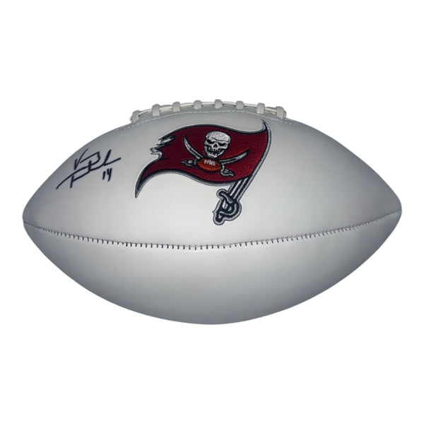 Vinny Testaverde Autographed Tampa Bay Buccaneers Super Bowl White Panel Football- Beckett