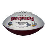 Vinny Testaverde Autographed Tampa Bay Buccaneers Super Bowl White Panel Football- Beckett