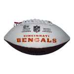 Isaac Curtis Autographed Cincinnati Bengals White Panel Football with "Welcome to the Jungle" Inscription- Beckett