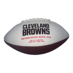 Josh Cribbs Autographed Cleveland Browns White Panel Football- Certified Authentic