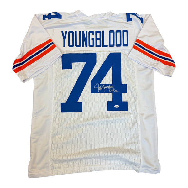 Jack Youngblood Autographed Florida Gators White Custom Jersey with "CHOF 92" Inscription- JSA Authentic
