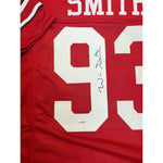 Will Smith Autographed Ohio State Buckeyes Red Custom Jersey- JSA Authentic