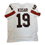 Bernie Kosar Autographed Cleveland Browns White Custom Jersey- JSA Authentic