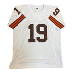 Bernie Kosar Autographed Cleveland Browns White Custom Jersey- JSA Authentic