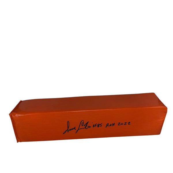 Isaac Curtis Autographed Orange Endzone Pylon with "ROH 2022" Inscription- Beckett Authentic