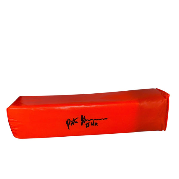 Pete Johnson Autographed Orange Endzone Pylon- JSA Authentic