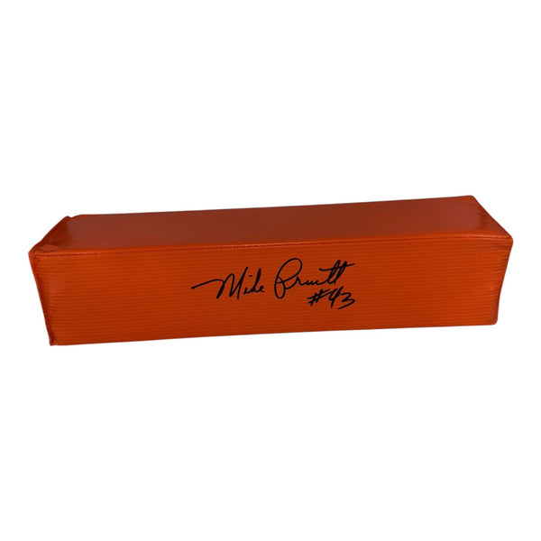 Mike Pruitt Autographed Orange Endzone Pylon- Beckett Authentic