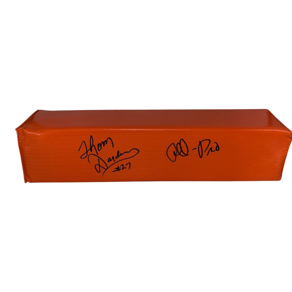 Thom Darden Autographed Orange Endzone Pylon with "All Pro" Inscription- Beckett