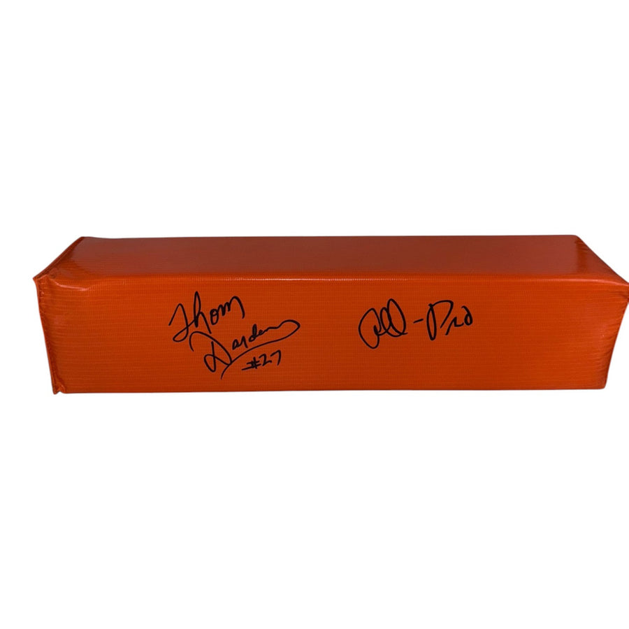 Thom Darden Autographed Orange Endzone Pylon with "All Pro" Inscription- Beckett