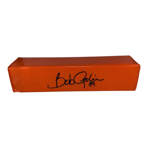 Bob Golic Autographed Orange Endzone Pylon- JSA Authentic