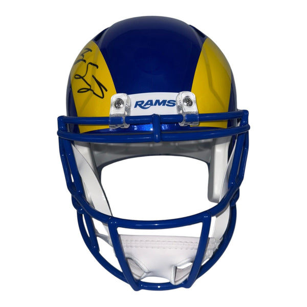 Ty Simpson Autographed Los Angeles Rams Riddell Full Size Speed Replica Helmet- JSA Authentic