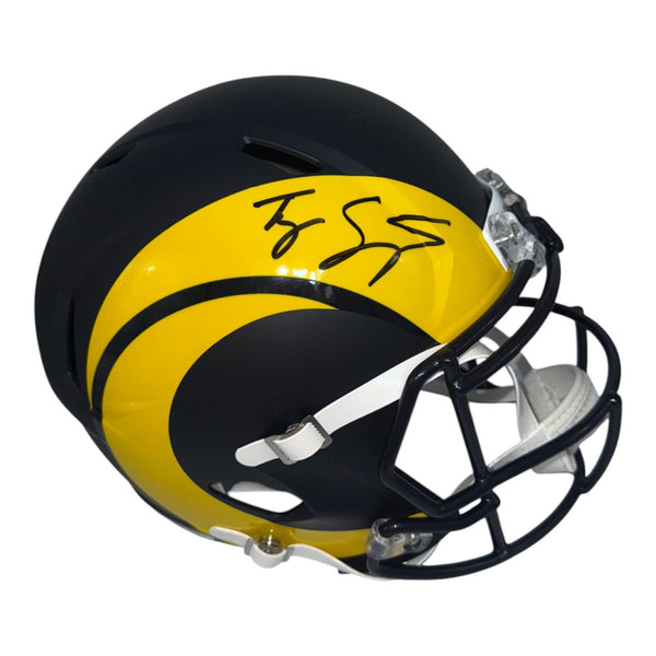Ty Simpson Autographed Los Angeles Rams Riddell Full Size Rivalry Replica Helmet- JSA Authentic