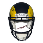 Ty Simpson Autographed Los Angeles Rams Riddell Full Size Rivalry Authentic Helmet with "13th Overall Pick" Inscription- JSA Authentic