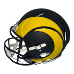Ty Simpson Autographed Los Angeles Rams Riddell Full Size Rivalry Authentic Helmet with "13th Overall Pick" Inscription- JSA Authentic