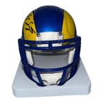 Ty Simpson Autographed Los Angeles Rams Riddell Speed Mini Helmet- JSA Authentic
