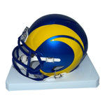 Ty Simpson Autographed Los Angeles Rams Riddell Speed Mini Helmet- JSA Authentic