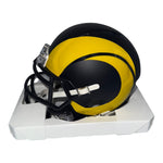 Ty Simpson Autographed Los Angeles Rams Riddell Rivalry Mini Helmet- JSA Authentic