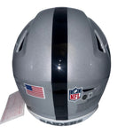 Brock Bowers Autographed Las Vegas Raiders Riddell Speedflex Authentic Helmet with "Just win Baby" Inscription- Beckett