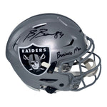 Brock Bowers Autographed Las Vegas Raiders Riddell Speedflex Authentic Helmet with "Business Man" Inscription- Beckett