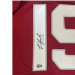 Carson Beck Autographed Arizona Cardinals Red Custom Jersey- Beckett