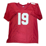 Carson Beck Autographed Arizona Cardinals Red Custom Jersey- Beckett