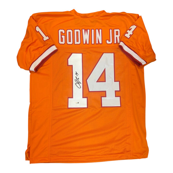 Chris Godwin Autographed Tampa Bay Buccaneers Creamsicle Custom Jersey- JSA