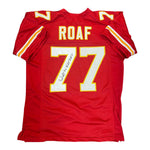 Willie Roaf Autographed Kansas City Chiefs Custom Red Jersey with "HOF 2012" Inscription- JSA