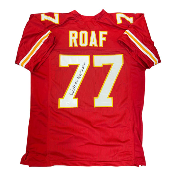 Willie Roaf Autographed Kansas City Chiefs Custom Red Jersey with "HOF 2012" Inscription- JSA