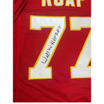 Willie Roaf Autographed Kansas City Chiefs Custom Red Jersey with "HOF 2012" Inscription- JSA