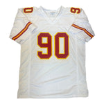 Neil Smith Autographed Kansas City Chiefs Custom White Jersey - Beckett