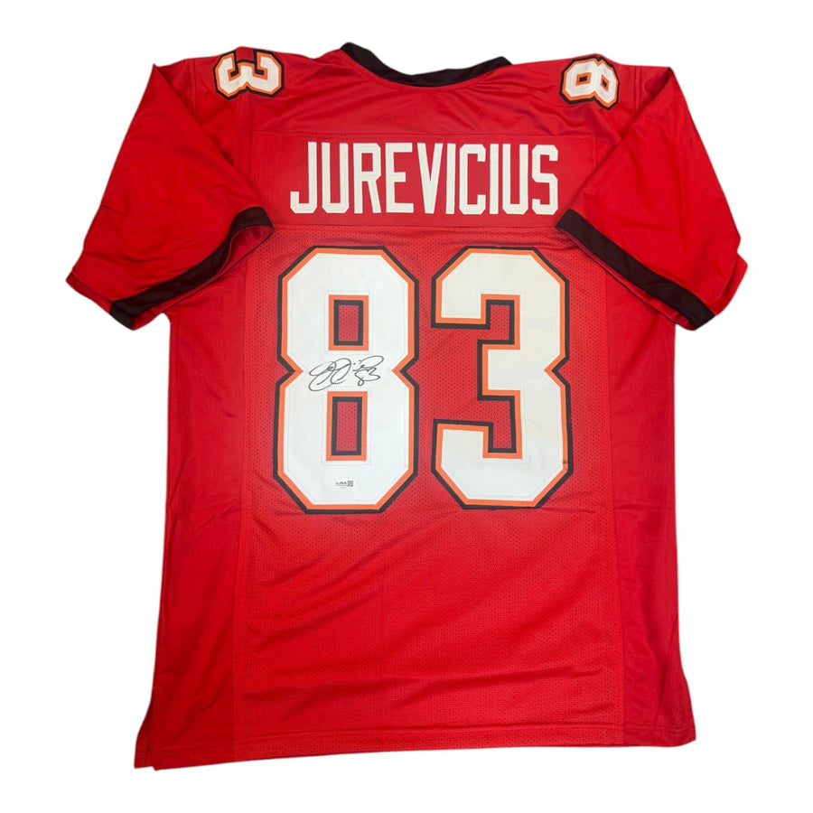 Joe Jurevicius Autographed Tampa Bay Buccaneers Red Custom Jersey- JSA