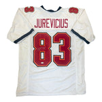 Joe Jurevicius Autographed Tampa Bay Buccaneers White Custom Jersey- JSA