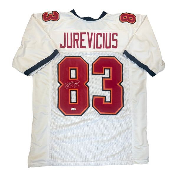 Joe Jurevicius Autographed Tampa Bay Buccaneers White Custom Jersey- JSA