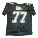 Willie Roaf Autographed New Orleans Saints Custom Black Jersey w "HOF 2012" Insc- JSA