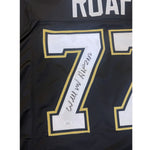 Willie Roaf Autographed New Orleans Saints Custom Black Jersey w "HOF 2012" Insc- JSA