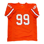 Warren Sapp Autographed Tampa Bay Buccaneers Creamsicle Custom Jersey with "HOF 2013" Inscription- Beckett