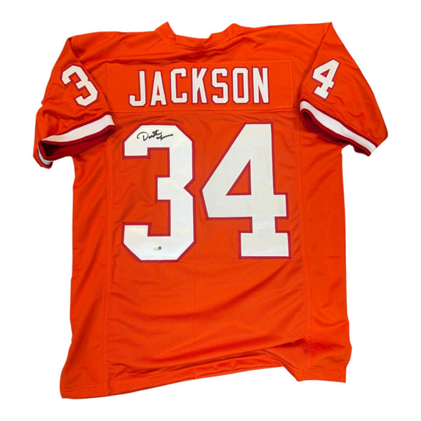Dexter Jackson Autographed Tampa Bay Buccaneers Creamsicle Custom Jersey- JSA