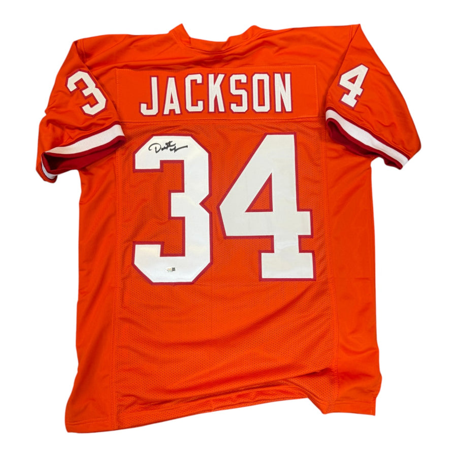 Dexter Jackson Autographed Tampa Bay Buccaneers Creamsicle Custom Jersey- JSA