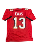 Mike Evans Autographed Tampa Bay Buccaneers Red Custom Jersey- Beckett