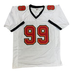 Warren Sapp Autographed Tampa Bay Buccaneers White Custom Jersey- Beckett