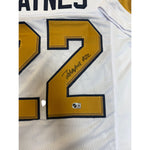Justice Haynes Autographed Georgia Tech White Custom Jersey- Beckett