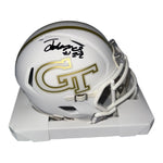 Justice Haynes Autographed Georgia Tech Riddell Speed Mini Helmet- Beckett